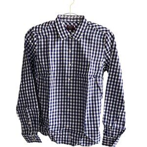 UNTUCKit Belleza Shirt size 4 in Blue White Gingham